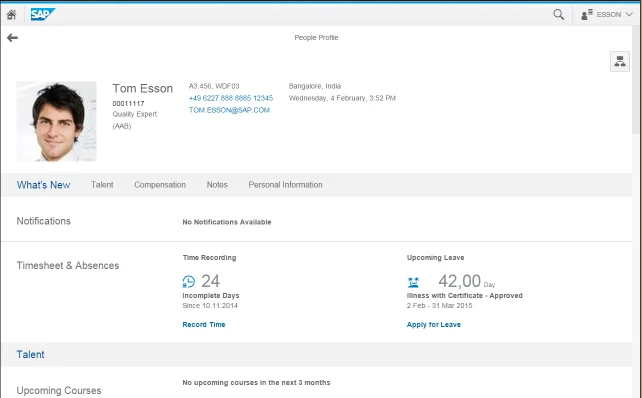 SAP-Fiori-People-Profile-App